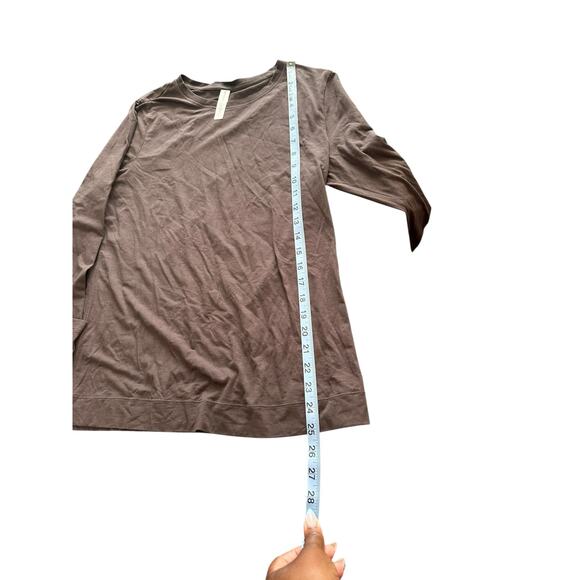 Athleta Outbound Top Black Basic Long Sleeve Classic Crewneck Shirt Medium - Picture 10 of 10